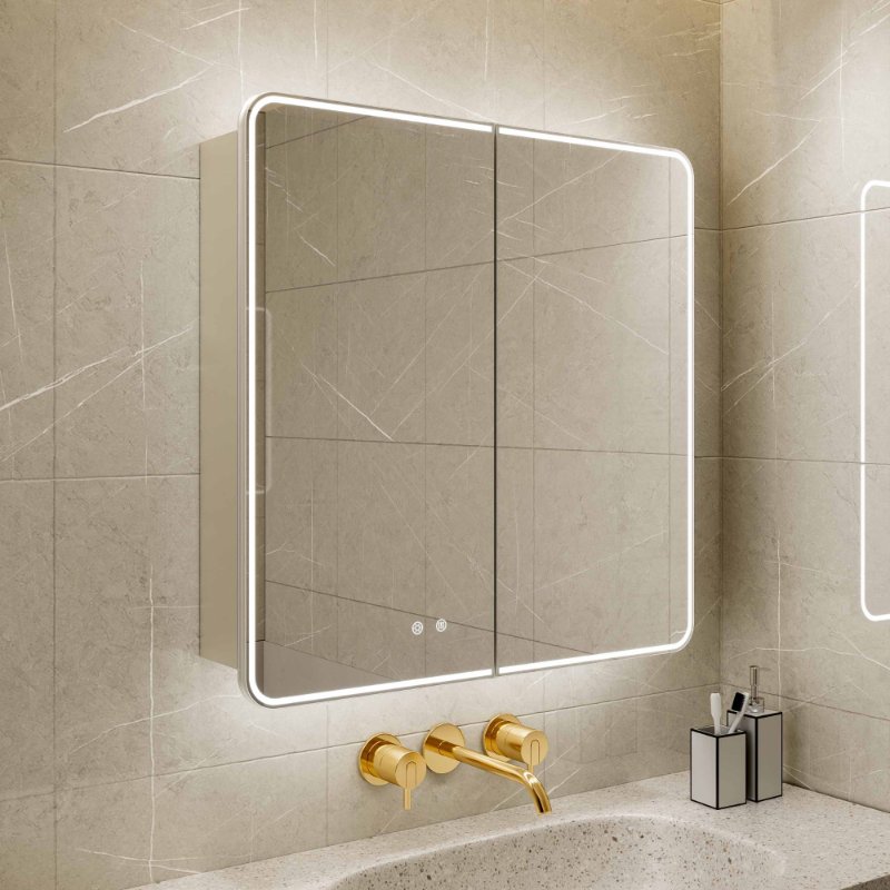 DP7A7-2 2 Door Mirror Cabinet